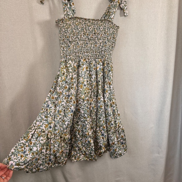Xirena Lori floral cottagecore mini shoulder bow dress | Size XS - Picture 4 of 8
